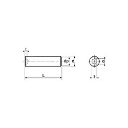 Avis Acton Vis sans tête inox A2 DIN 913 4x10 mm boîte de 100
