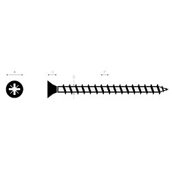 Avis Ultima Vis bois fraisée Pozidriv A2 inox 5 x 100 mm - boîte 50 (12550100)