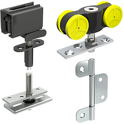 Mantion TANGO42 Kit ferrures porte pliante coulissante 1 porte 40 kg