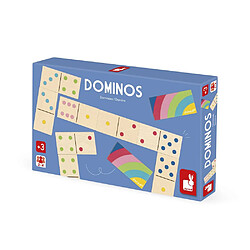 Janod Dominos bois 28 pièces pastel FSC - réf. 9329229