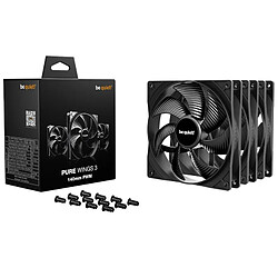 Be Quiet! Gehäuseluefter Pure Wings 3 3-Pack 140mm PWM noir (BL139)