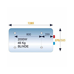 Ariston Initio 3010899 Chauffe-eau électrique blindé horizontal 200 L