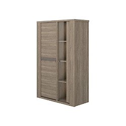 Gami Vaisselier 2 portes coulissantes 115x49x175 cm chêne Reed 1J2G250