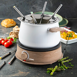 Acheter DOMO DO736F Ensemble à Fondue - 1500W - 2 L - Pour 8 Personnes - Blanc/Bois