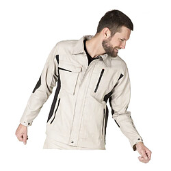 Muzelledulac Dynamic Fit Veste de travail écru coton-polyester TXL