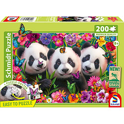 Schmidt Spiele Panda Trio 56578 Puzzle 200 pièces paysage