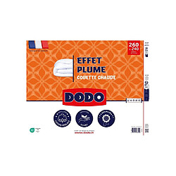 Dodo DOD3307419783096 Couette 240 x 260 cm chaude Effet Plume 400 g/m²