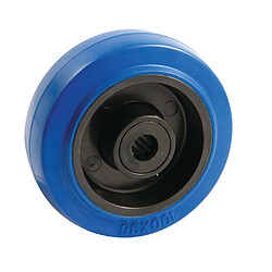 Avl 207358A Roue pivotante 125 mm non-marking bleue
