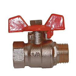 GARIS 587006 Vanne à boisseau papillon inline 3/8" mâle-femelle