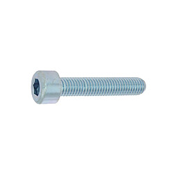 Selection Brico-Travo CHC4X20ZING Vis CHC 4x20 mm tête cylindrique 6 pans zinguée blanc classe 8.8 boîte 200 Vis CHC tête cylindrique DIN 912 4x20 mm acier zingué blanc filetage total classe 8.8 boîte de 200, empreinte 6 pans, référence CHC4X20ZING