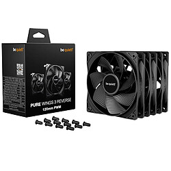 be quiet! Silence ! ! Pack de 3 ventilateurs PURE WINGS 3 120 mm PWM inversés (BL137)