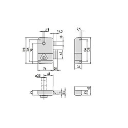 Serrure à appliquer Cisa