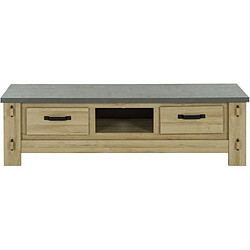 Meuble TV BROCELIANDE ? Finition Chene Clair ? 172 × 50 × 49 cm ? GAMI