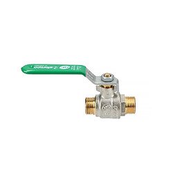 Sferaco 567003 Vanne à boule 3/8" mâle-mâle passage intégral poignée verte