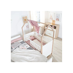 Acheter Roba Cabane 3 pièces Ensemble chambre bébé lit 60x120 cm commode armoire chêne/blanc