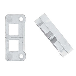 Ferco E-18737-00-0-7 Gâche tringle double PVC blanc