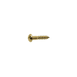 Gfd Vis à bois DIN 96 4x30 mm tête ronde fendue laiton boîte 200 - 104058