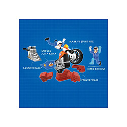 Bandai COSS8201 Stunt Bike Playset moto cascade Nitro Boost avec rampe et figurine pas cher