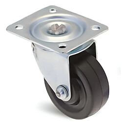 Guitel 62003 Roulette fixe à platine 40 mm acier zingué