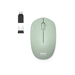 PORT Designs Collection II Wireless Mouse 900543 Souris sans fil ambidextre 1600 DPI Vert olive
