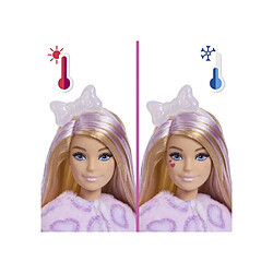 Avis JJP64 Poupée Barbie Cutie Reveal Chat mauve articulée 10 surprises