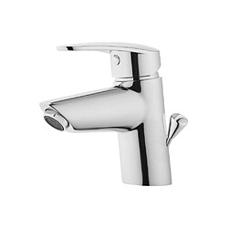 Vitra A40962EKP Mitigeur de lavabo monotrou avec vidage et tirette chrome poli