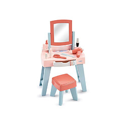 Ecoiffier MA PREMIERE COIFFEUSE 1819 Coiffeuse enfant avec tabouret et 11 accessoires
