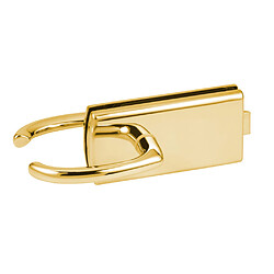 Stremler Lagune 4301 Serrure de milieu pour porte vitrée 8-10 mm doré poli