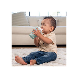 Infantino My First Silicone Cup 255 ml 308067-01 gobelet silicone avec paille anti-fuite Moody Blue