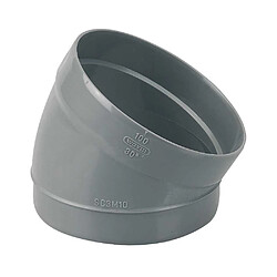 Wavin 389984 Coude PVC 30° Mâle-Femelle DN100 Ø100 mm gris