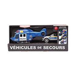 WDK Set véhicules de secours 5179919 Hélicoptère et voiture son et lumière