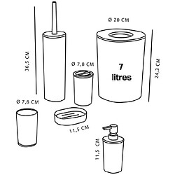 Acheter Today set accessoires salle de bain - Blanc · Reconditionné