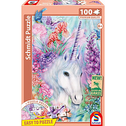 Schmidt Spiele Douce Beauté de la Licorne Puzzle 100 pièces 4001504565305