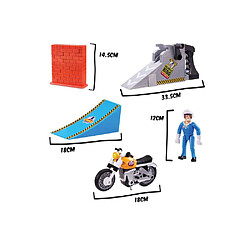Acheter Bandai COSS8201 Stunt Bike Playset moto cascade Nitro Boost avec rampe et figurine