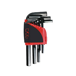 Sam Outillage 62-R9AZ Râtelier 9 clés mâles courtes 6 pans 1,5-10 mm