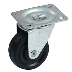 Avl 518140A Roulette pivotante meuble 40 mm caoutchouc platine rectangulaire