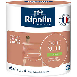 Peinture meuble et objet - Ocre nubie - Satiné - Ripolin - 0,5L