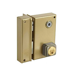 Bricard ALPHA Serrure monopoint en applique cylindre rond 26 mm verticale fouillot gauche réf. 452111