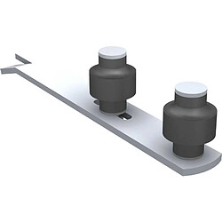 Mantion 1092 Guide de scellement horizontal réglable à olives Zytel Ø45 mm - 2 rouleaux