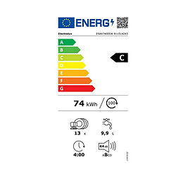 Lave-vaisselle 60cm 13 couverts 44db blanc - ESA47400SW - Série 600 - ELECTROLUX