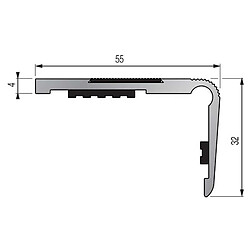 Profilé de finition pour carrelage Dinac