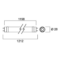 Sylvania ToLEDo Avant T8 1200 mm 13,3W 3000K tube LED G13
