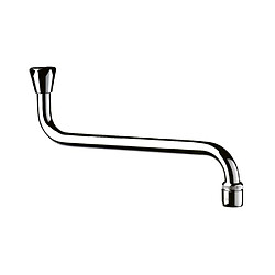 Delabie 964350 Bec girafe universel mural F3/4 L350 chrome avec brise-jet