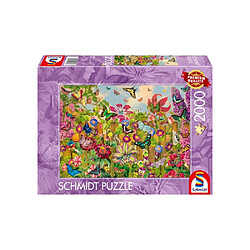 Schmidt Spiele Schmidt-Spiele-59746 Puzzle 2000 pièces Jardin de Papillons 69 x 49 cm