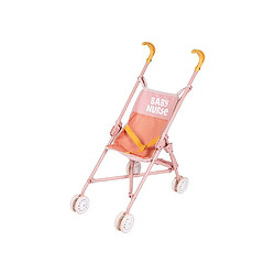 Smoby SMO3032162204085 Poussette canne pliable pour poupon 42 cm rose/jaune
