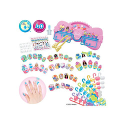 35137 Aquabeads Barbie Kit Manucure 40 ongles press-on multicolore