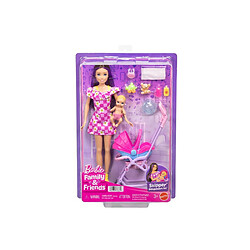 Barbie Skipper Babysitters Inc. Coffret poupée 226 mm avec poussette et accessoires pas cher