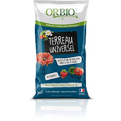 Terreau universel - ORBIO - 70 L - Usage général - Convient à toutes les plantes