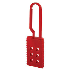Fth Thirard 091193 Joue de consignation / Lockout hasp rouge 6 cadenas