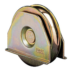 Fratelli Comunello Roue portail coulissant 140 mm avec plaque de montage 332-140